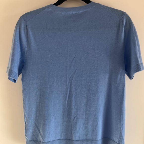 Cashmere Vineyard Vines periwinkle short sleeve sweater size S - Picture 7 of 7
